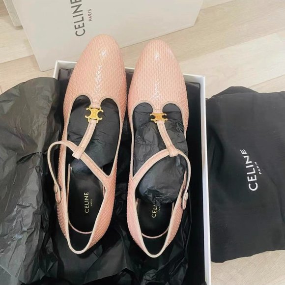 Not for sale!! celine t-bar python leather pumps - Picture 1 of 15